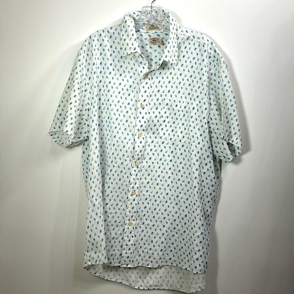 Faherty Other - Faherty Breeze Printed short sleeve woven shirt size XL